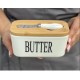 Масленка c ножом "Butter" Масленица керамическая