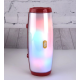 Портативная беспроводная Bluetooth колонка TG-165 C LED с RGB подсветкой red