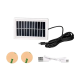 Многофункциональная светодиодная USB LED лампа-ночник на магните 3 режима 72 см с Солнечной панелью