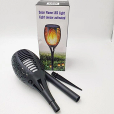 Фонарь садовый светильник на солнечной батарее Solar Flame Led Light XF-6018 с эффектом пламени