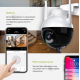Камера 6МП IP N18-6mp  видеокамера поворотная CAMERA Ap ICSEE   6 mp  + Блок питания