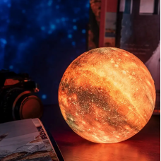 Настольный RGB светильник ночник Луна 3D Moon Night 15см