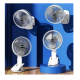 Мини вентилятор Desktop fan ручной с прищепкой аккумуляторный портативный переносной на аккумуляторе