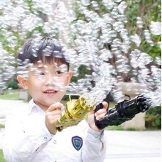 Пулемет для мыльных пузырей пистолет Bubble gun Gatling автомат