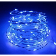 LED гирлянда от USB и Батареек 200 LED 2 в1 на 20м цвет СИНИЙ