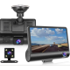 Видеорегистратор автомобильный с 3 камерами и 4-дюймoвым экраном Car DVR WDR Full HD 1080P